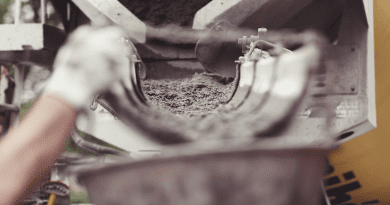 Cement Concrete Construction Worker Working Build
