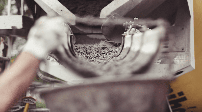 Cement Concrete Construction Worker Working Build