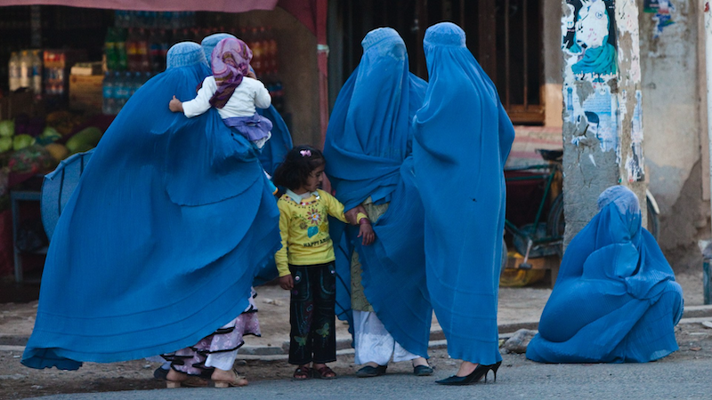Women in Afghanistan wearing burqas. Photo Credit: Marius Arnesen, Wikipedia Commons