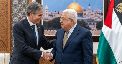 Secretary of State Antony J. Blinken meets with Palestinian Authority President Mahmoud Abbas and Prime Minister Mohammad Shtayyeh in Ramallah on January 31, 2023. [State Department photo by Ron Przysucha/ Public Domain]