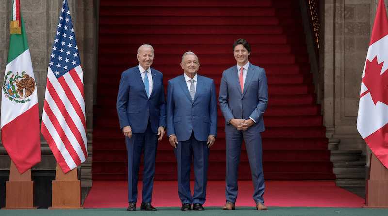 U.S. President Joe Biden with Mexican President Andrés Manuel Lopez Obrador and Canadian Prime Minister Justin Trudeau. Photo Credit: The White House