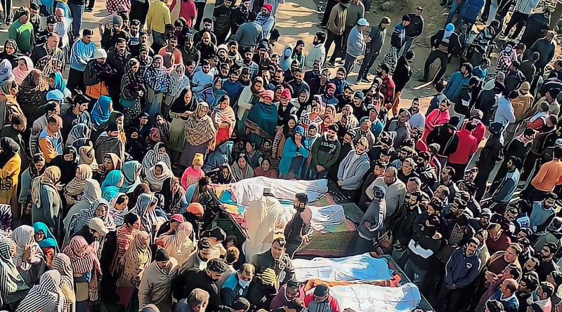 Last rites of Rajouri attack victims. Photo Credit: Memezmoj, Wikipedia Commons