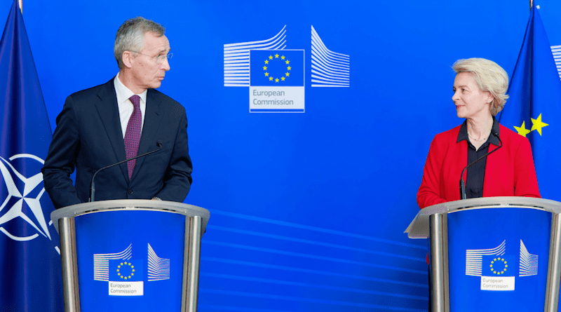 NATO Secretary General Jens Stoltenberg and European Commission President Ursula von der Leyen. Photo Credit: NATO
