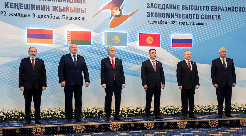 Leaders from Eurasian Economic Union (EAEU) - an organization that unites Armenia, Belarus, Kazakhstan, Kyrgyzstan and the Russian Federation. (photo supplied)