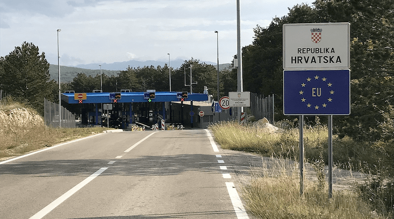 File photo of Aržano border crossing between Croatia and Bosnia. Photo Credit: Petr Vilgus, Wikimedia Commons