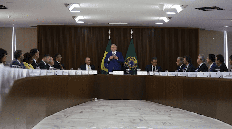 President Luiz Inácio Lula da Silva holds meeting with ministers. Photo Credit: Jose Cruz, Agency Brasil, Abr