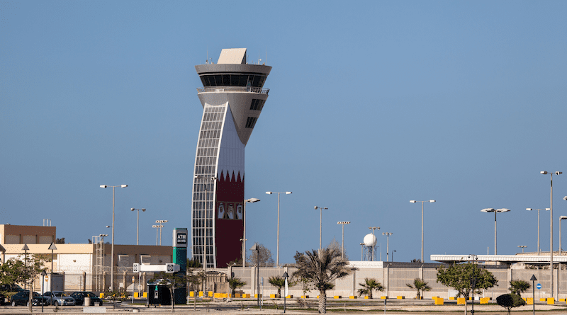 Air traffic control tower in Bahrain. Photo Credit: Indra