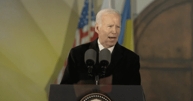 US President Joe Biden at The Royal Castle in Warsaw, Poland. Photo Credit: White House video screenshot