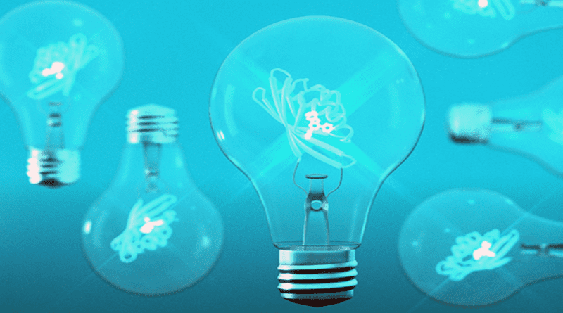 An artist's imaginative conception of the idea of light-emitting enzymes. CREDIT: Ian Haydon
