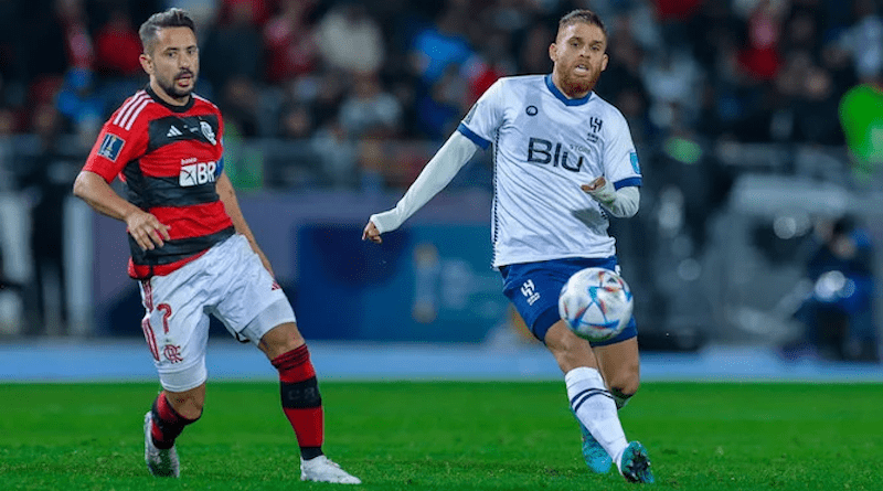 Al-Hilal are 90 minutes away from becoming world champions after a stunning 3-2 win over Brazilian giants and Copa Libertadores title-holders Flamengo. (Twitter/@Alhilal_EN)