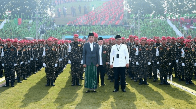 Indonesia's President Joko Widodo attends the Nahdlatul Ulama (NU) Centennial Anniversary Peak Event in Sidoarjo regency. (photo : Presidential Secretariat)