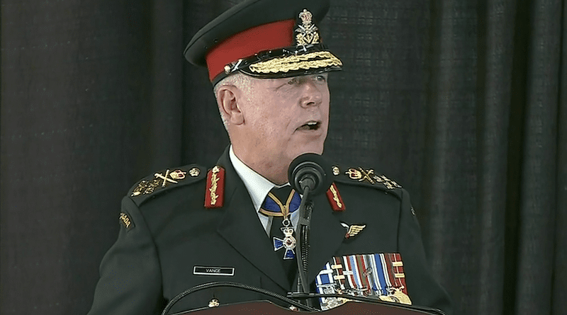 File photo of Canada's now retired general Jonathan Vance, former chief of the defence staff. Photo Credit: DOD