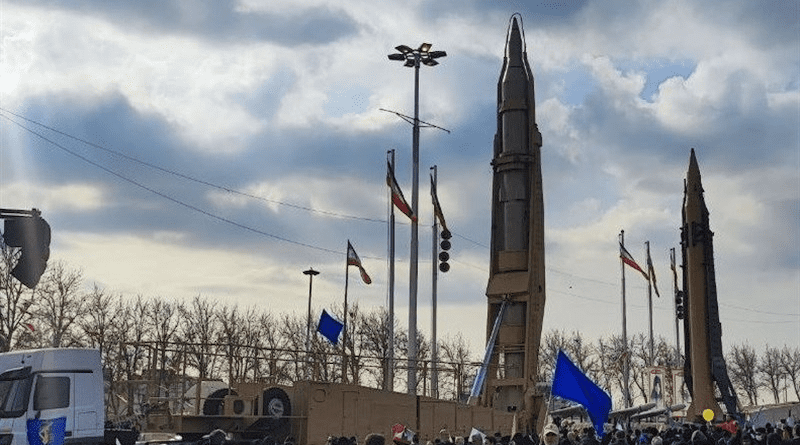 Iran displays “Emad” ballistic missiles. Photo Credit: Tasnim News Agency