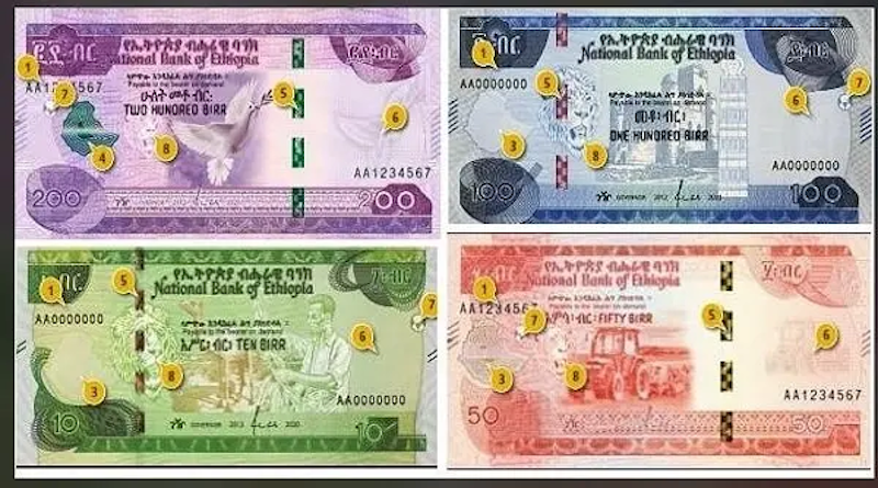Ethiopia Birr Banknotes Money Currency