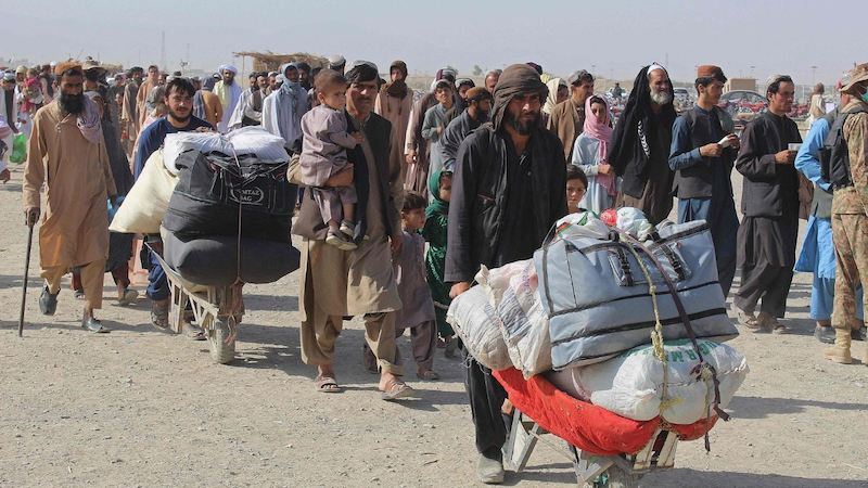 File photo of Afghan refugees at the Pakistan-Afghanistan border. Photo Credit: Vatican Media