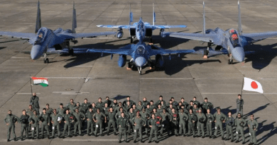 Joint India-Japan Veer Guardian 2023 exercise conducted from the Hyakuri Air Base in Japan. Credit: Indian Ministry of Defence/Press Information Bureau/Government of India