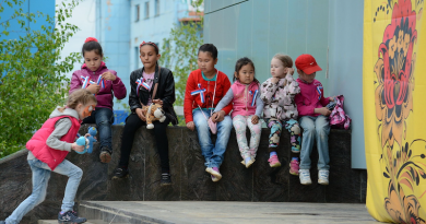 Children in the Republic of Sakha (Yakutia), the largest republic of Russia, located in the Russian Far East. Photo Credit: Staselnik, Wikipedia Commons