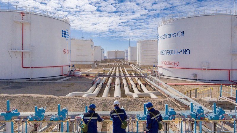 Oil supply center in Kazakhstan. Photo Credit: Kaztransoil