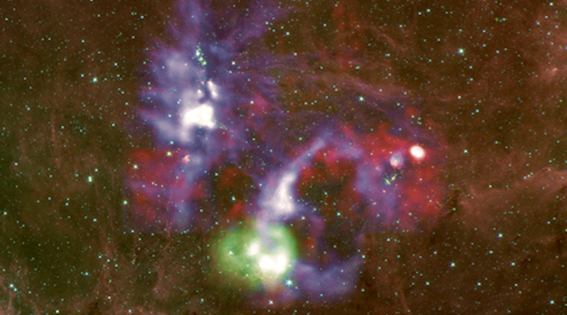 Observation of the Cygnus X Region with the flying observatory SOFIA revealed that stars form there more quickly than previously assumed. CREDIT NASA Spitzer/IRAC MIPS, USRA/SOFIA (L. Proudfit, L. Bonne) and University of Cologne (N. Schneider)