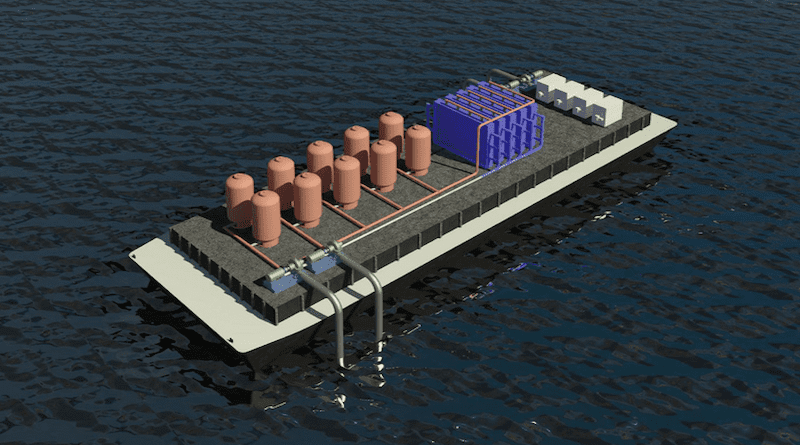 Researchers have found an effective new method for removing greenhouse gas from the ocean. The new method could be implemented by ships, processing water as they travel, or at locations such as offshore drilling platforms or at aquaculture fish farms. CREDIT Image courtesy of T. Alan Hatton, Kripa Varanasi, Seoni Kim, Michael Nitzsche, Simon Rufer, and Jack Lake