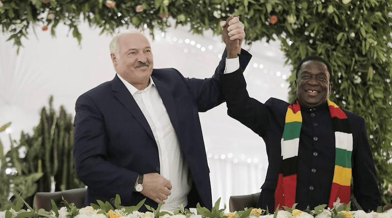 Belarus' President Alexander Lukashenko with Zimbabwe's President Emmerson Mnangagwa (photo supplied)