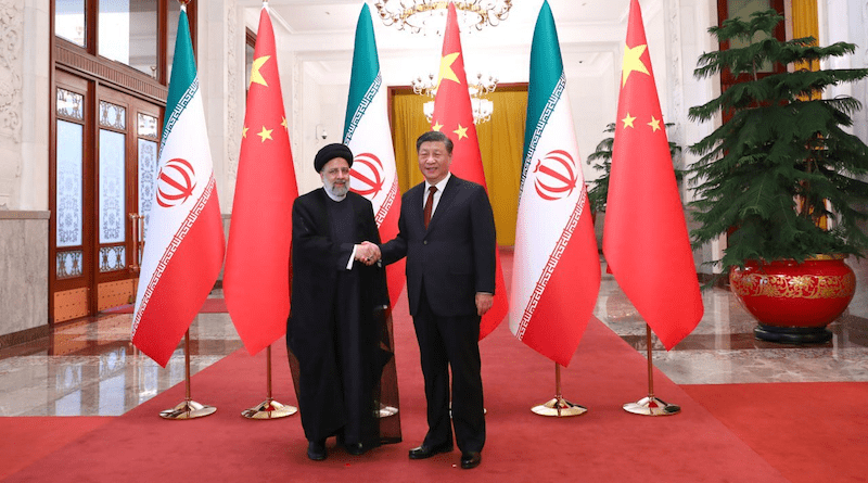Iran's President Ebrahim Raisi with China's President Xi Jinping. Photo Credit: Tehran Times
