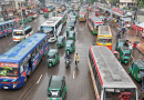 Dhaka, Bangladesh traffic people street