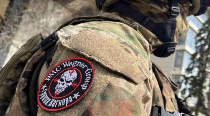 Wagner Group sleeve patch. Photo Credit: Facebook
