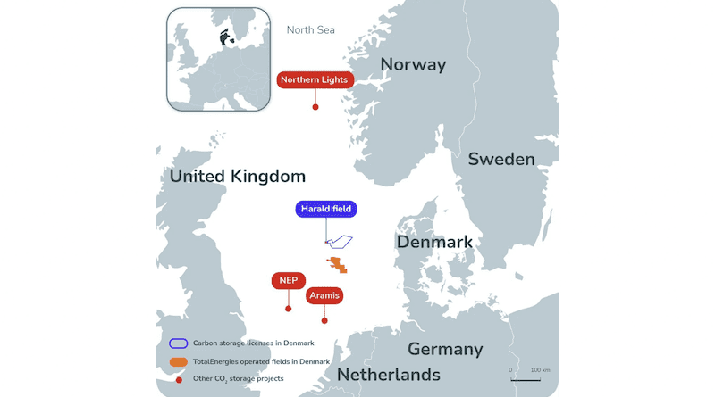 TotalEnergies Obtains Two CO2 Storage Licenses in the Danish North Sea. Credit: TotalEnergies