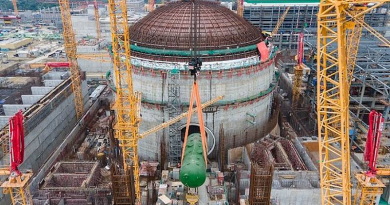 The steam generator was installed in Bangladesh's nuclear power plant Rooppur unit 2 in October (Image: Rosatom)