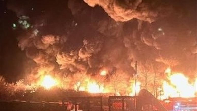 Scene of train derailment in East Palestine, Ohio. Photo Credit: Tasnim News Agency