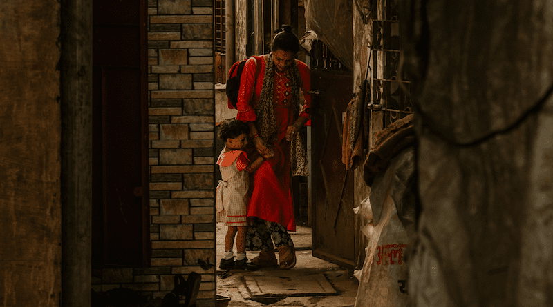 children mother family poverty suffering