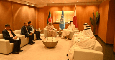 Bangladesh's Prime Minister Sheikh Hasina with the Emir of Qatar Sheikh Tamim bin Hamad Al Thani. Photo Credit: Bangladesh PM Office