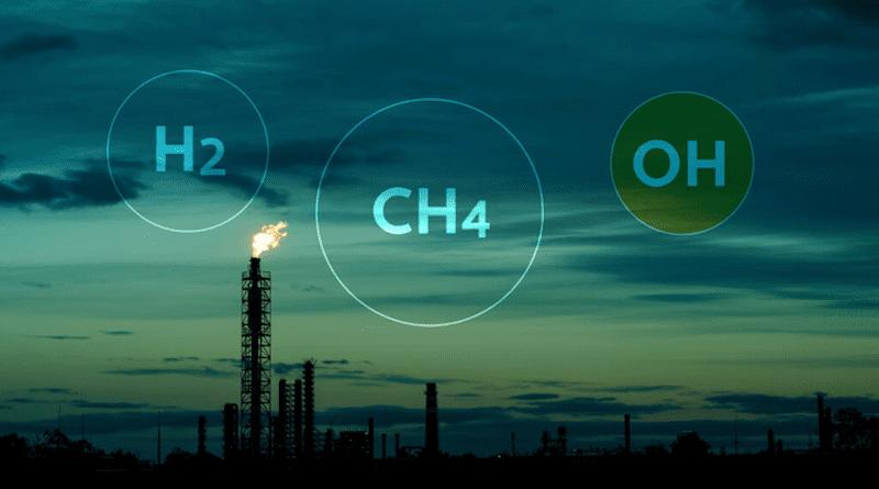The hydrogen economy could increase levels of atmospheric methane. CREDIT: Bumper DeJesus