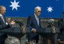 President Joe Biden, British Prime Minister Rishi Sunak and Australian Prime Minister Anthony Albanese speak at the AUKUS meeting in San Diego, March 13, 2023. Photo Credit: Chad McNeeley, DOD