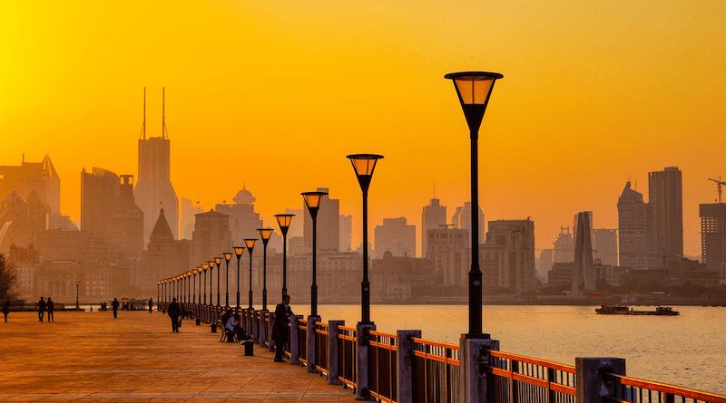 Huangpu River Pudong Shanghai China Cityscape City