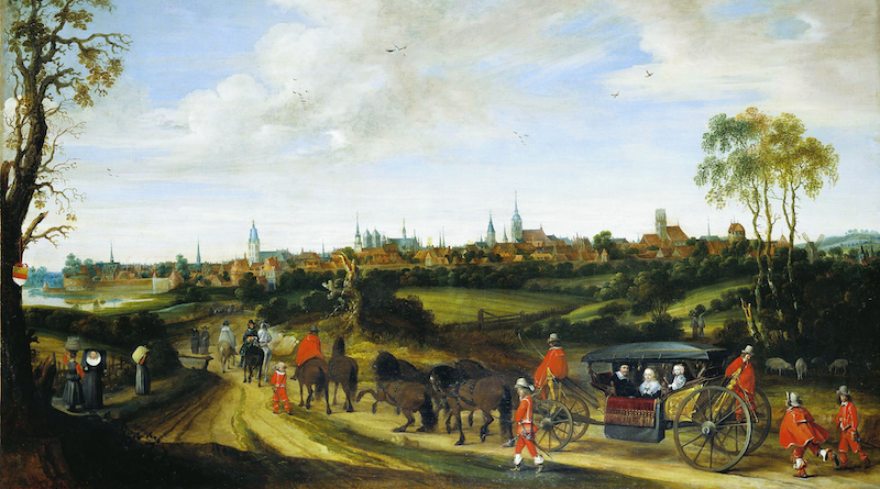 Dutch envoy Adriaan Pauw enters Münster around 1646 for the peace negotiations. Credit: Westphalian State Museum of Art and Cultural History, Münster, Wikipedia Commons