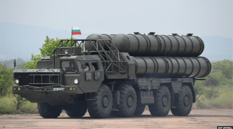A Soviet-era S-300 -- an antiaircraft system which is still in service with the Bulgarian Army. Photo Credit: RFE/RL