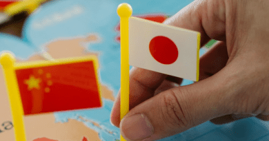 China Japan Flags