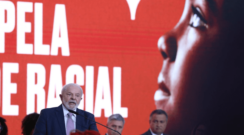 Brazil's President Luiz Inácio Lula da Silva grants land titles to descendants of slavery. Photo Credit: Lula Marques, Agencia Brasil, Abr