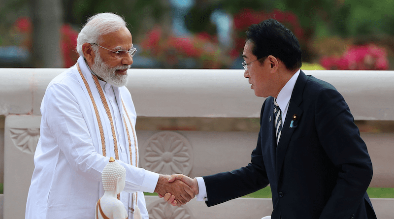 India's Prime Minister Narendra Modi with the Prime Minister of Japan, Mr. Fumio Kishida, in New Delhi on March 20, 2023. Photo Credit: India PM Office