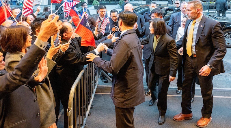 Taiwan's President Tsai Ing-wen in New York. Photo Credit: Tsai Ing-wen, Twitter