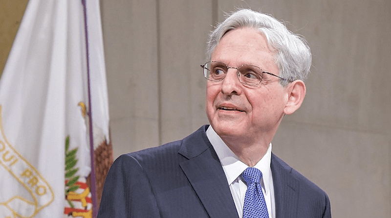 Attorney General Merrick Garland. Photo Credit: The United States Department of Justice, Wikimedia Commons, photo cropped