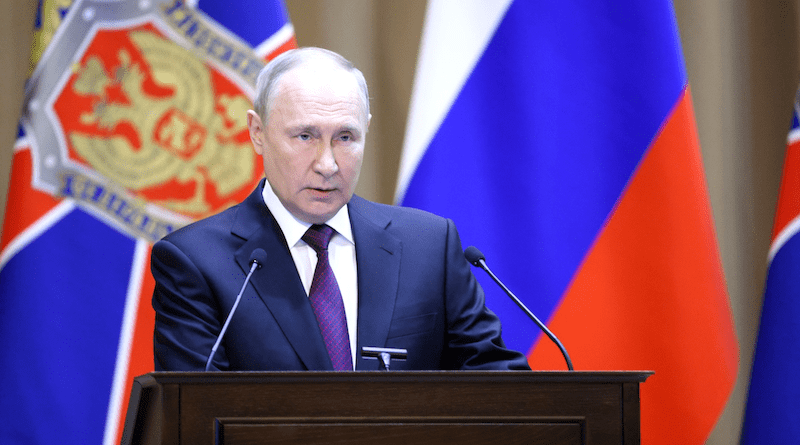 Russia's President Vladimir Putin. Photo Credit: Kremlin.ru
