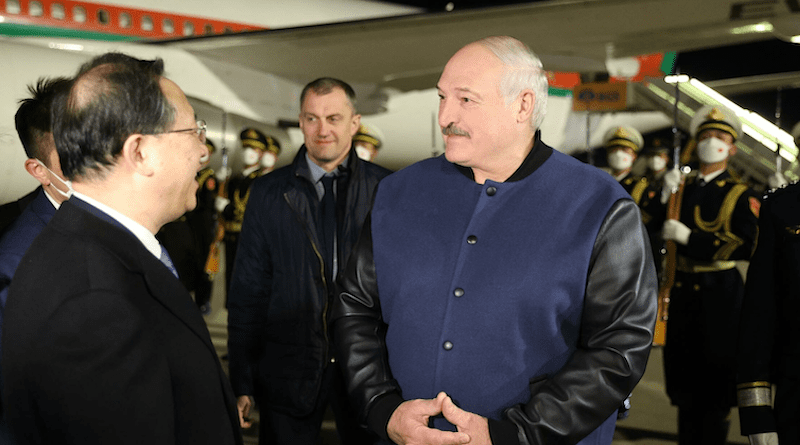 Belarus' President Aleksandr Lukashenko arrives in China on official state visit. Photo Credit: president.gov.by