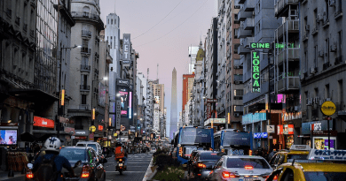 Buenos Aires City Sunset Night Argentina Evening