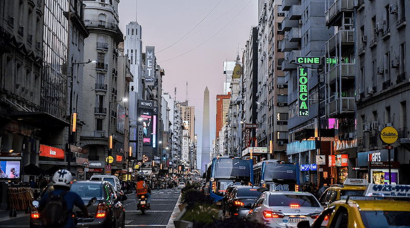 Buenos Aires City Sunset Night Argentina Evening