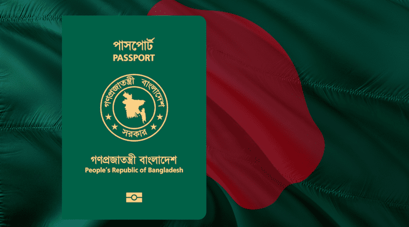 Bangladesh flag passport