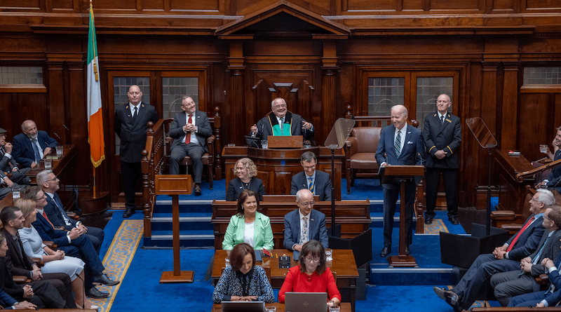 US President Joe Biden visits Irish Parliament. Photo Credit: The White House