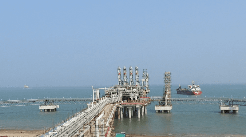 View of the Dhamra LNG terminal in Odisha, India. Photo Credit: Dhamra LNG